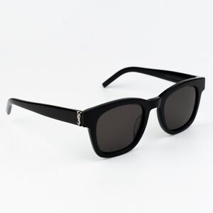 NEW Saint Laurent SLM124 001 Black Grey Square Men Sunglasses